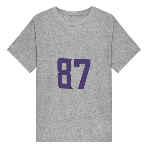 Tj Hockenson Minnesota Vikings Shirt Jersey Gray Womens